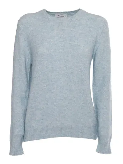 Kangra Regular Fit Crewneck Sweater In Light Blue