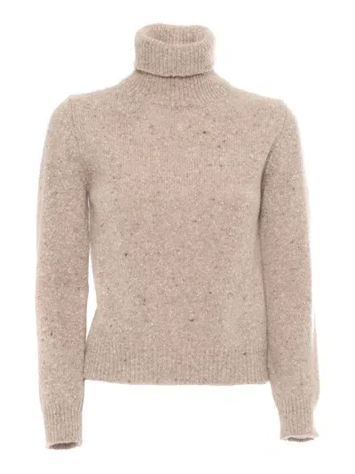 Kangra Regular Fit Turtleneck Sweater In Neutrals