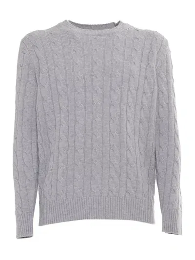 Kangra Ribbed Crewneck Sweater In White