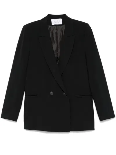 Kaos Double-breasted Blazer In 黑色