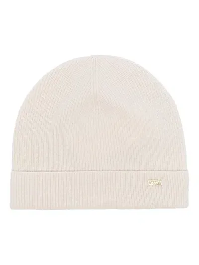 Kaos Ribbed Beanie In Neutrals