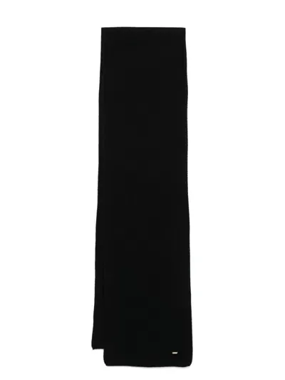 Kaos Ribbed Scarf In Black