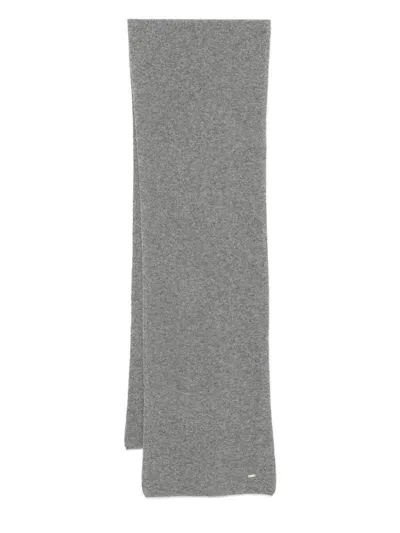 Kaos Ribbed Scarf In Grey