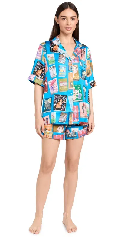 Karen Mabon Short Sleeve With Shorts Pj Set Queen Of Crime