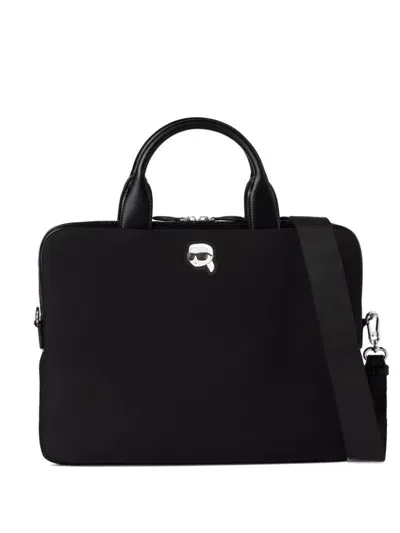 Karl Lagerfeld Ikon Laptop Case In 999