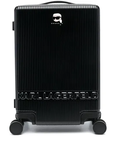 Karl Lagerfeld Ikonik Trolley Case In 999