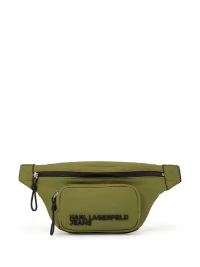 Karl Lagerfeld Jeans Utility Belt Bag In Green