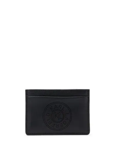 Karl Lagerfeld K/circle Card Holder In Black