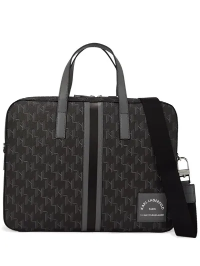 Karl Lagerfeld K/kanvas Briefcase In Black