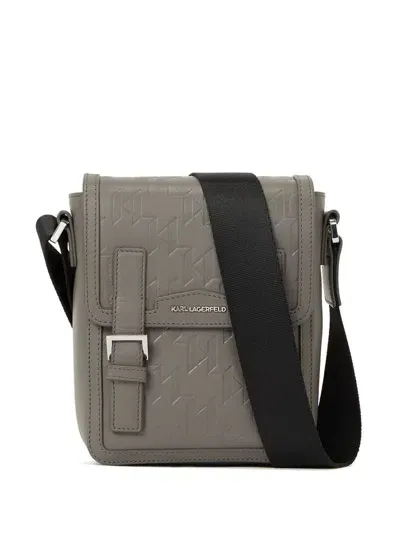 Karl Lagerfeld K/loom Cross Body Bag In Grey