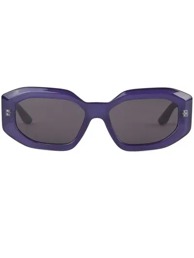 Karl Lagerfeld Logo-embellished Sunglasses In Purple