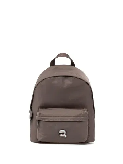 Karl Lagerfeld Medium K/ikonik Backpack In Neutrals