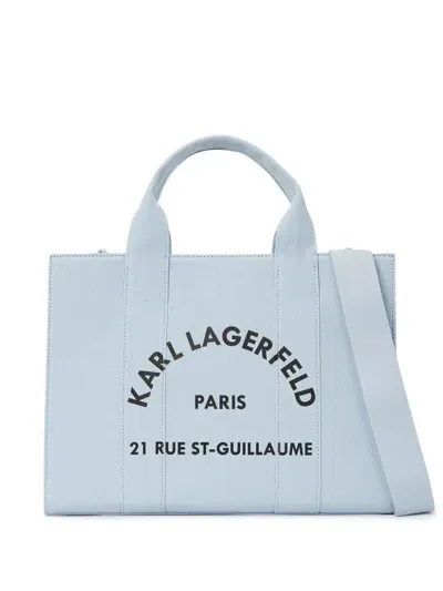 Karl Lagerfeld Medium Rue St-guillaume Tote Bag In Blue