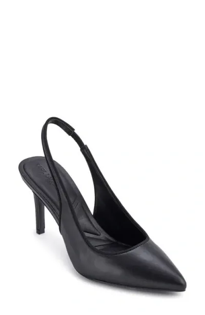 Karl Lagerfeld Paris Pointed Toe Slingback Pump In Black