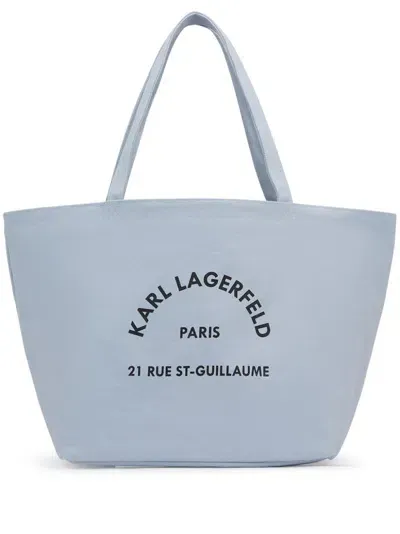 Karl Lagerfeld Rue St-guillaume Tote Bag In Blue