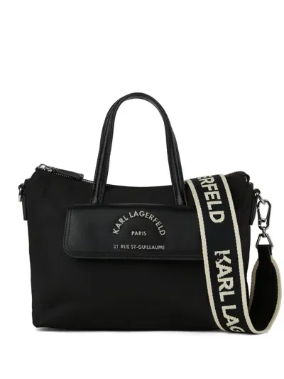 Karl Lagerfeld Small Rsg Tote Bag In Black