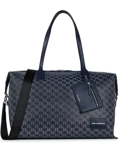 Karl Lagerfeld Weekender Bag In Blue