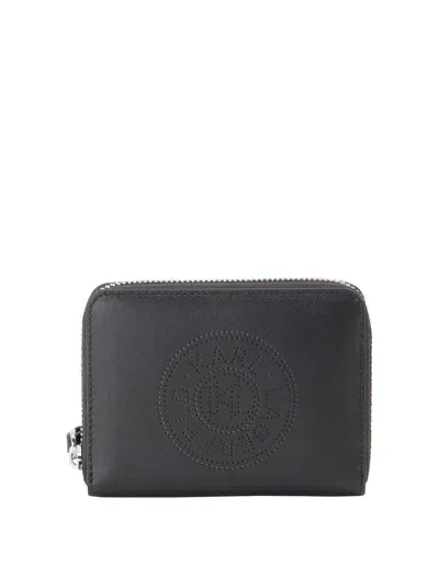 Karl Lagerfeld Zip Wallet In Negro