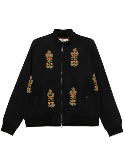 Kartik Research Embroidered Bomber Jacket In Black