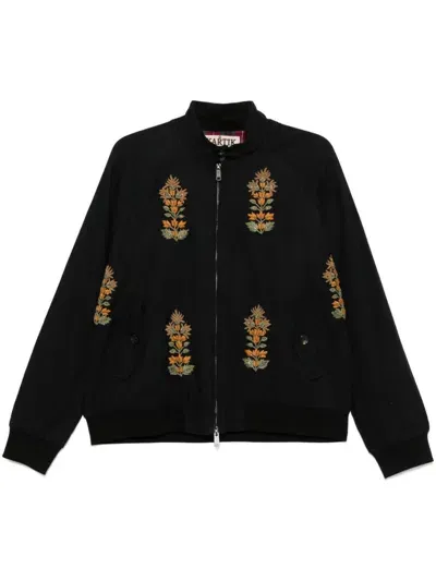 Kartik Research X Baracuta Hand-embroidered Jacket In Black