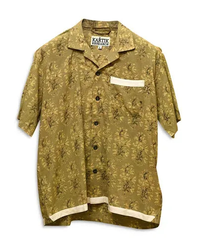 Karu Research Short Sleeve Camp Shirt In Beige