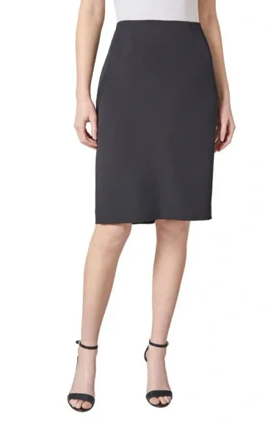 Kasper Stretch Pencil Skirt In Black