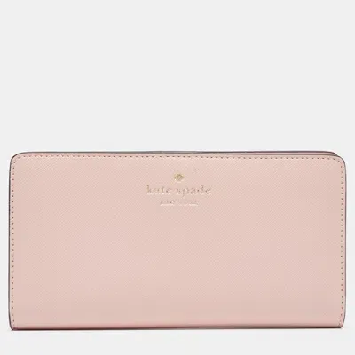 Pre-owned Kate Spade Pink Leather Bifold Wallet