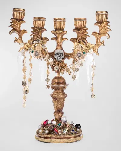 Katherine's Collection Treacherous Treasure Candelabra In Gold