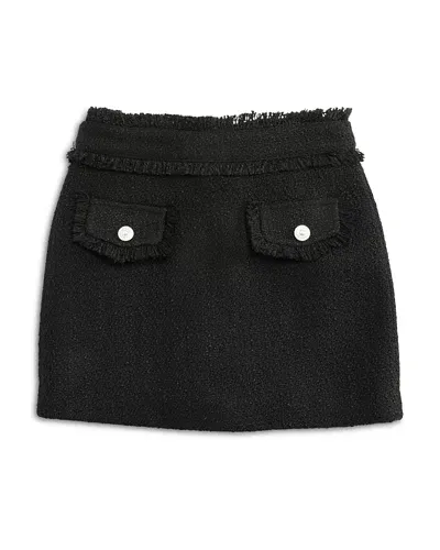 Katiejnyc Girls' Charlotte Pocket Skirt - Big Kid In Black Boucle