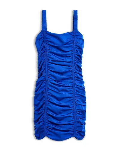 Katiejnyc Girls' Tween Scarlett Nylon Stretch Ruched Party Dress - Big Kid In Cobalt