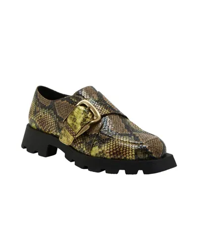 Katy Perry Women's Darling Buckle Flats In Sea Kelp Snake Multi