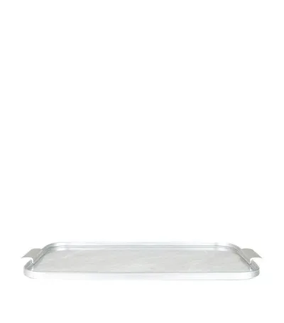 Kaymet Ribbed Tray In Metallic