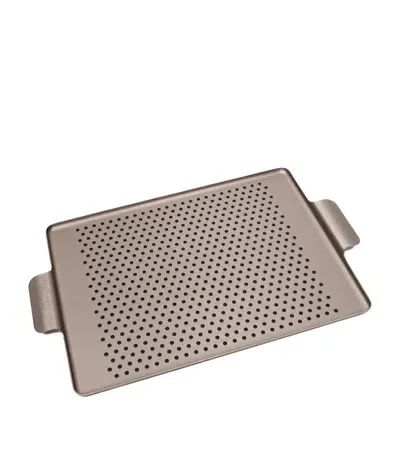 Kaymet Rubber Grip Serving Tray In Brown