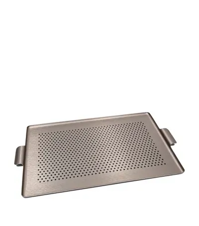 Kaymet Rubber Grip Serving Tray In Brown