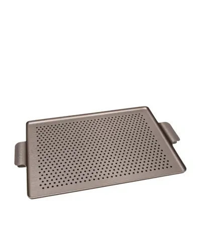 Kaymet Rubber Grip Serving Tray In Brown