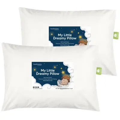 Keababies 2-pack Toddler Pillows In Soft White