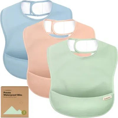 Keababies 3-pack Presto Waterproof Bibs In Mellow