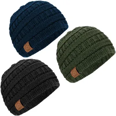 Keababies Kids' 3-pack Warmzy Baby Beanies In Urban