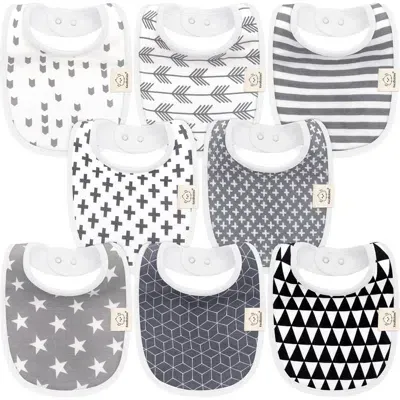 Keababies Kids'  8-pack Baby Drool Bibs In Multi