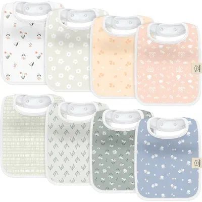 Keababies Kids'  8-pack Coast Drool Bibs In Multi