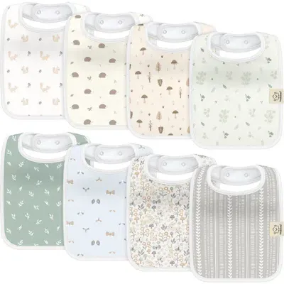 Keababies Kids'  8-pack Coast Drool Bibs In Prairie