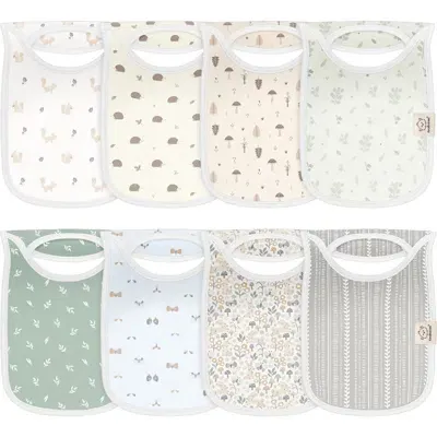 Keababies Kids'  8-pack Hallo Drool Bibs In Prairie