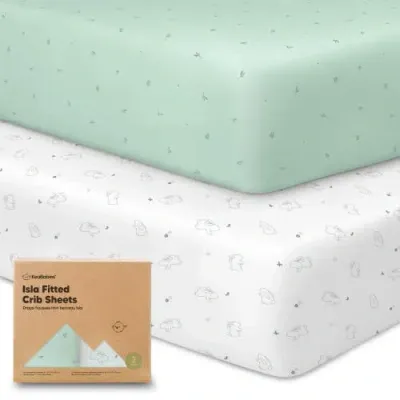 Keababies Kids'  Isla Fitted Crib Sheets In Bunnies