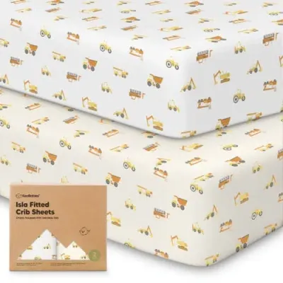 Keababies Kids'  Isla Fitted Crib Sheets In Construction