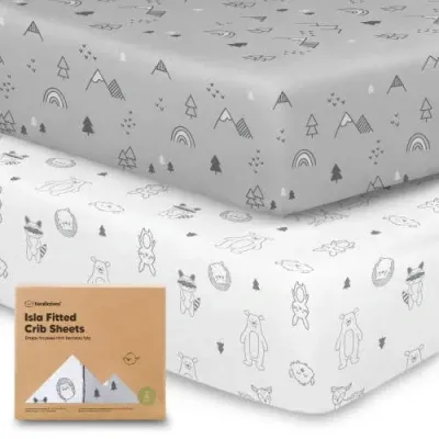 Keababies Kids'  Isla Fitted Crib Sheets In Multi