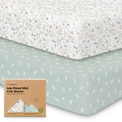 Keababies Kids'  Isla Fitted Mini Crib Sheets In Prairie