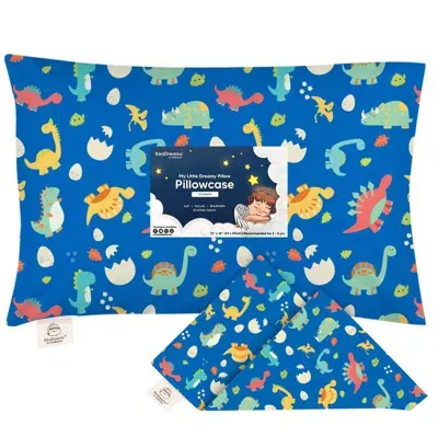 Keababies Kids'  Printed Toddler Pillowcase 13x18" In Dinoworld