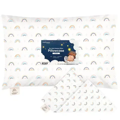 Keababies Kids'  Printed Toddler Pillowcase 13x18" In Jolly Rainbow