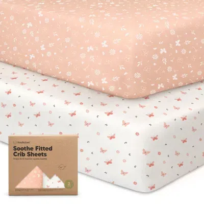 Keababies Kids' Soothe Fitted Crib Sheet In Butterflies