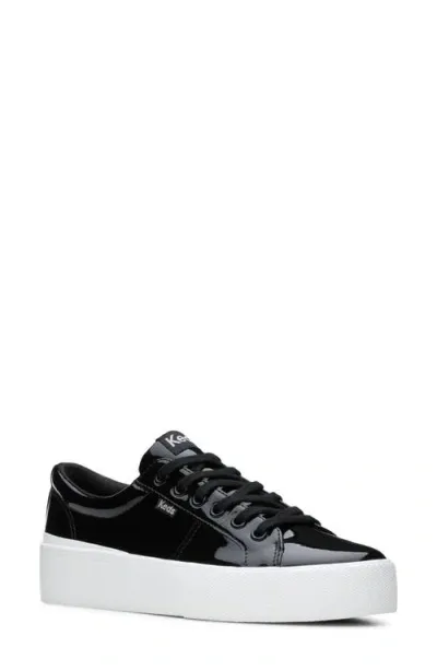 Keds ® Jump Kick Duo Platform Sneaker In Black Leather